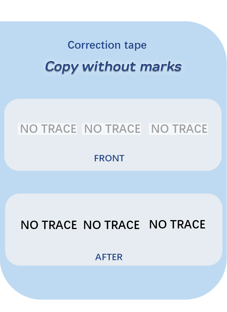 Yalong Cross-border Stationery white correction tape for correcting errors and minor mistakes, student correction pen pic 5