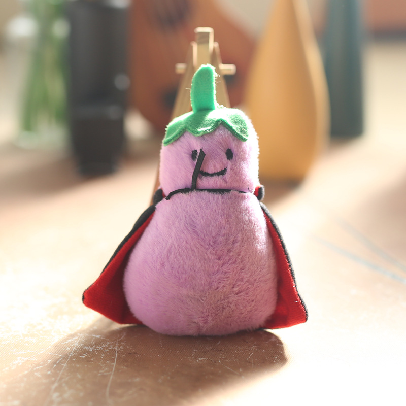 Cute and adorable sandwich food toy pendant, plush toy doll, hamburger eggplant bag, hanging decoration, keychain doll pic 6