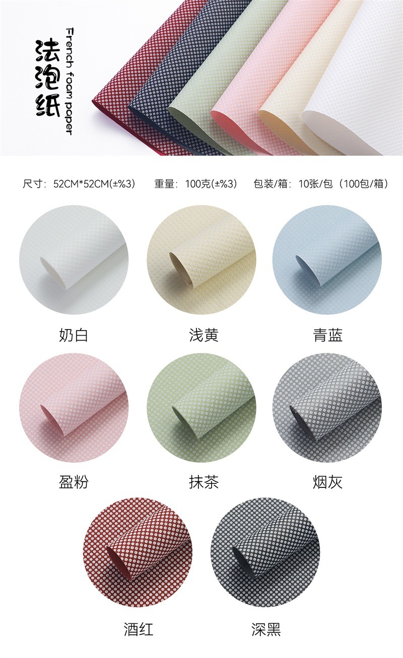 New waterproof Korean-style fresh flower wrapping paper, flower shop bouquet and floral art rose wrapping material, fresh flower decoration pic 2