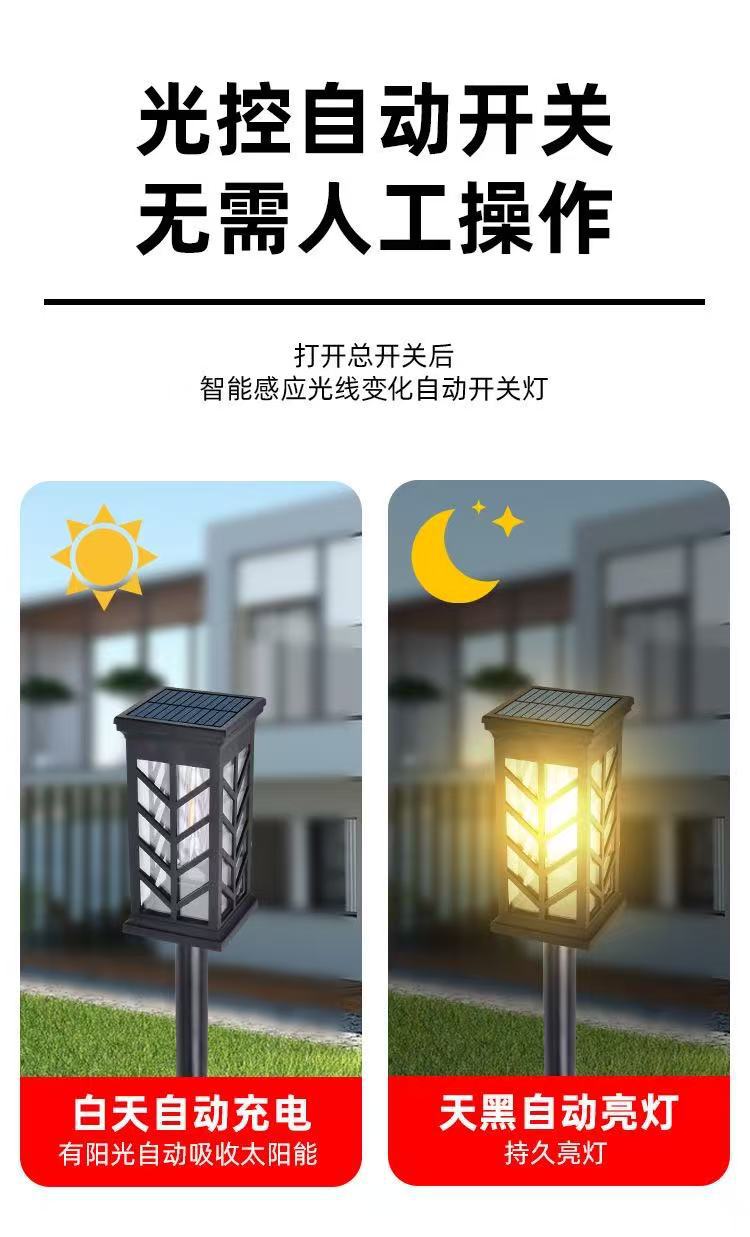 Outdoor solar courtyard ground socket lamp, waterproof, easy to install, long-lasting, intelligent light-controlled night lighting street lamp pic 4