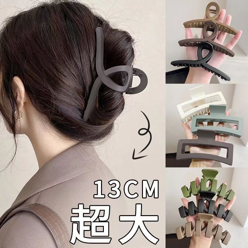 发夹女2024年新款超大号抓夹后脑勺盘发鲨鱼夹发量多发卡夹子头详情9