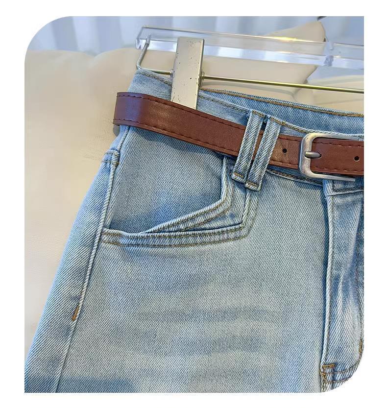 天丝夏季薄款高腰直筒阔腿裤牛仔裤女九分直筒裤子女宽松新款3301详情19