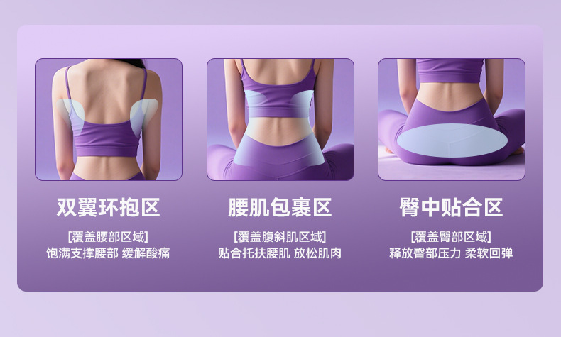 Foldable ergonomic lumbar support seat cushion high load-bearing backrest chair integrated office auxiliary lumbar support sitting chair pic 7