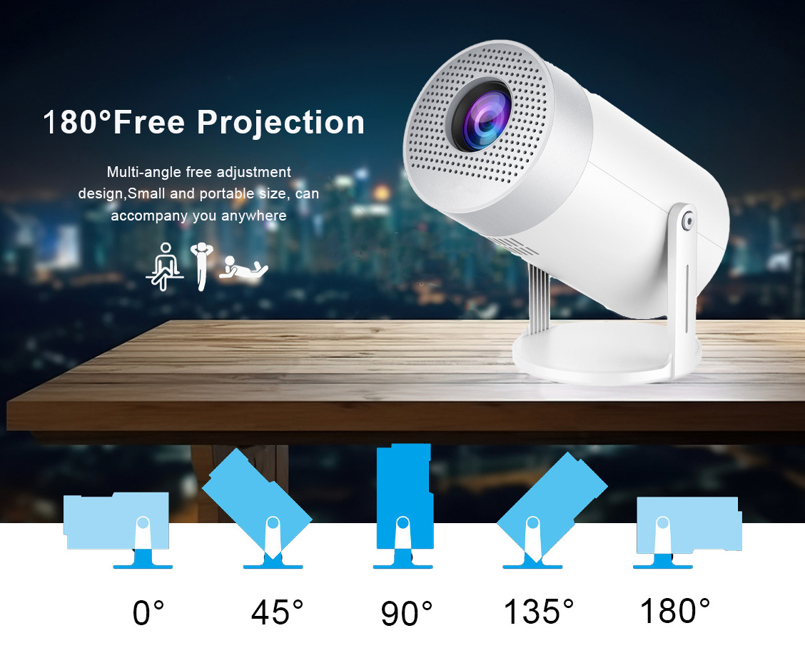 跨境外贸投影仪高清家用智能无线WiFi投影机家庭影院便携式ATV版详情4