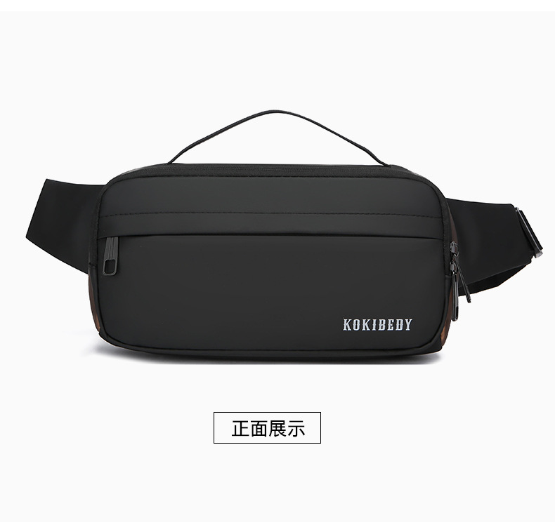 跨境腰包多功能通勤旅行手机胸包户外运动骑行斜挎包时尚胸前包详情27