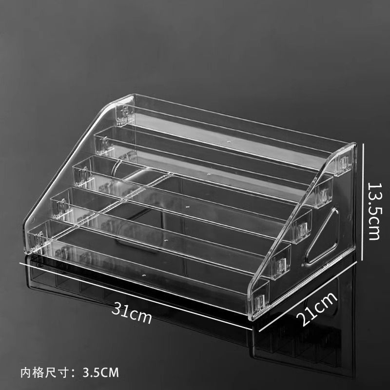 萌粒展示架多层乐高盲盒手办收纳盒透明亚克力吧唧立牌玩具陈列架详情7