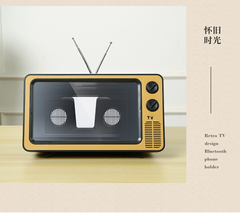 Cross-border new retro mobile phone screen amplifier, integrated pull-out mobile phone amplifier, desktop mobile phone stand pic 23