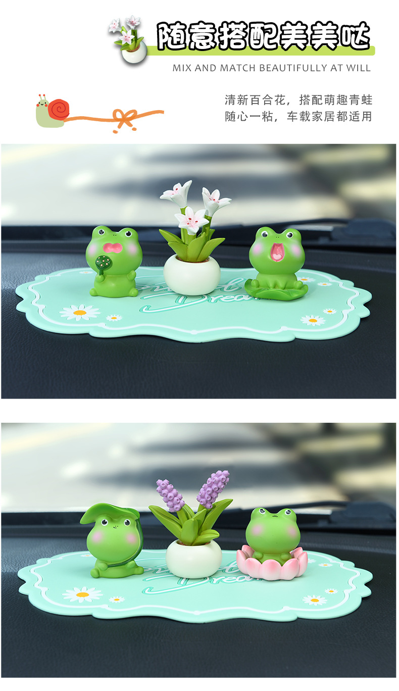 2025 New mini flowerpots, car ornaments, resin decorative desktop small ornaments, gifts, handicrafts, cross-border presents pic 7