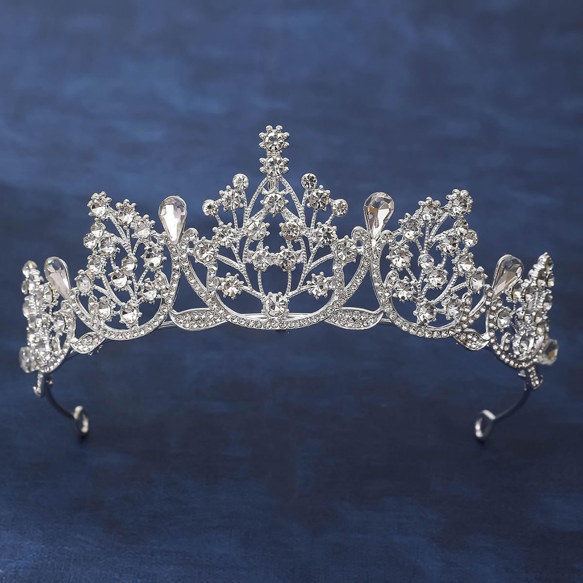 新娘皇冠头饰新娘巴洛克韩式水钻公主女王冠生日发饰端婚纱礼服配详情19