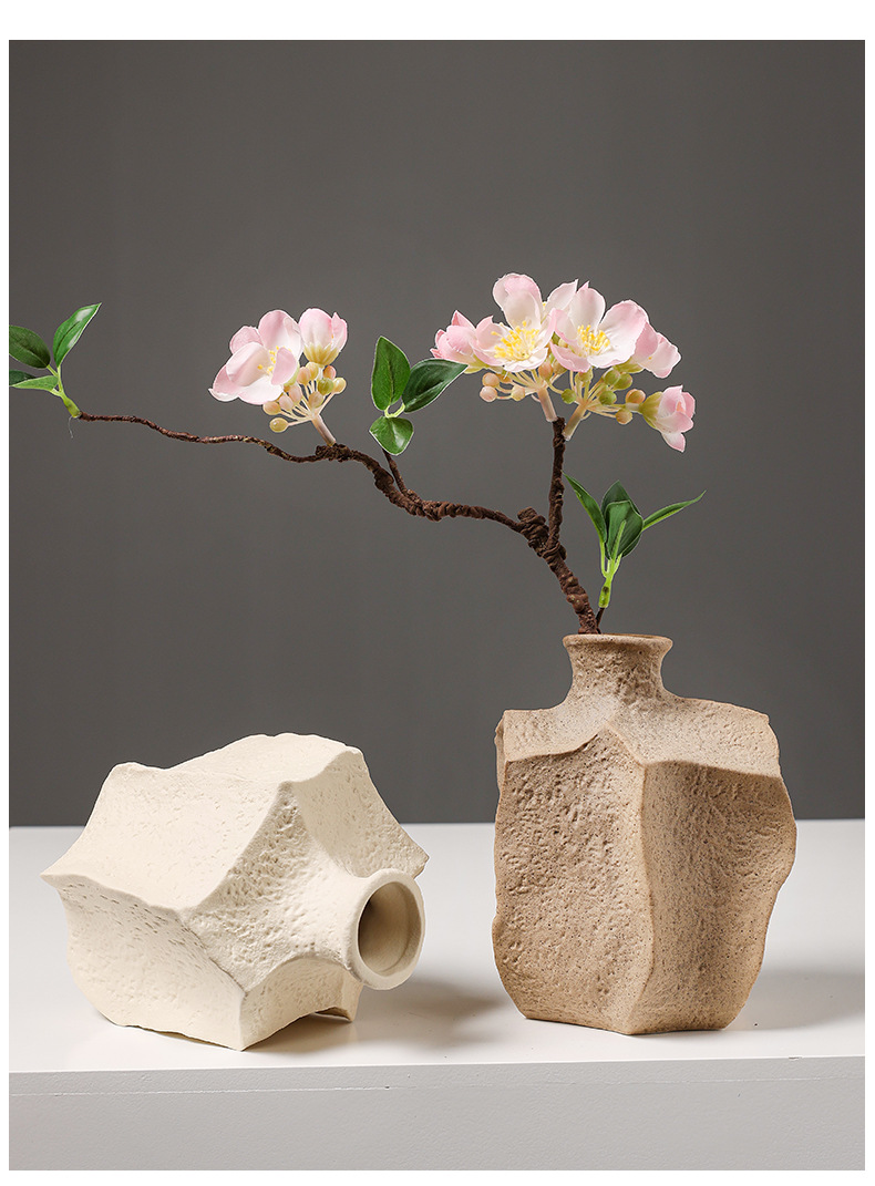 2026复古陶瓷花瓶摆件高级感北欧现代家居客厅餐桌装饰干花插花器详情7
