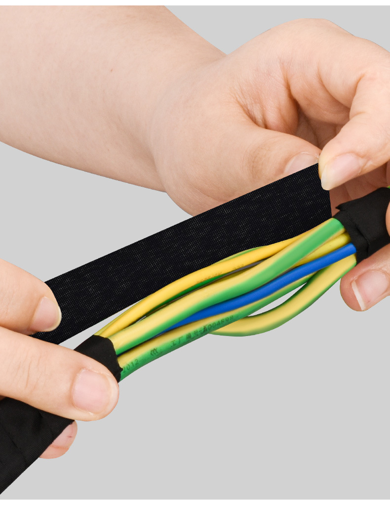 High-temperature resistant electrical tape for bundling engine compartments, flame-retardant and anti-lifting automotive wiring harness tape, polyester flannel tape pic 6