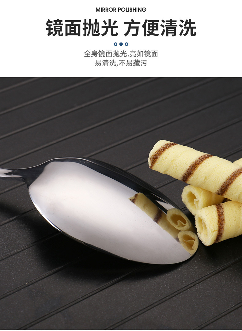 跨境户外不锈钢餐具套装便携式旅游露营高端烧烤盘食品夹刀叉勺子详情4