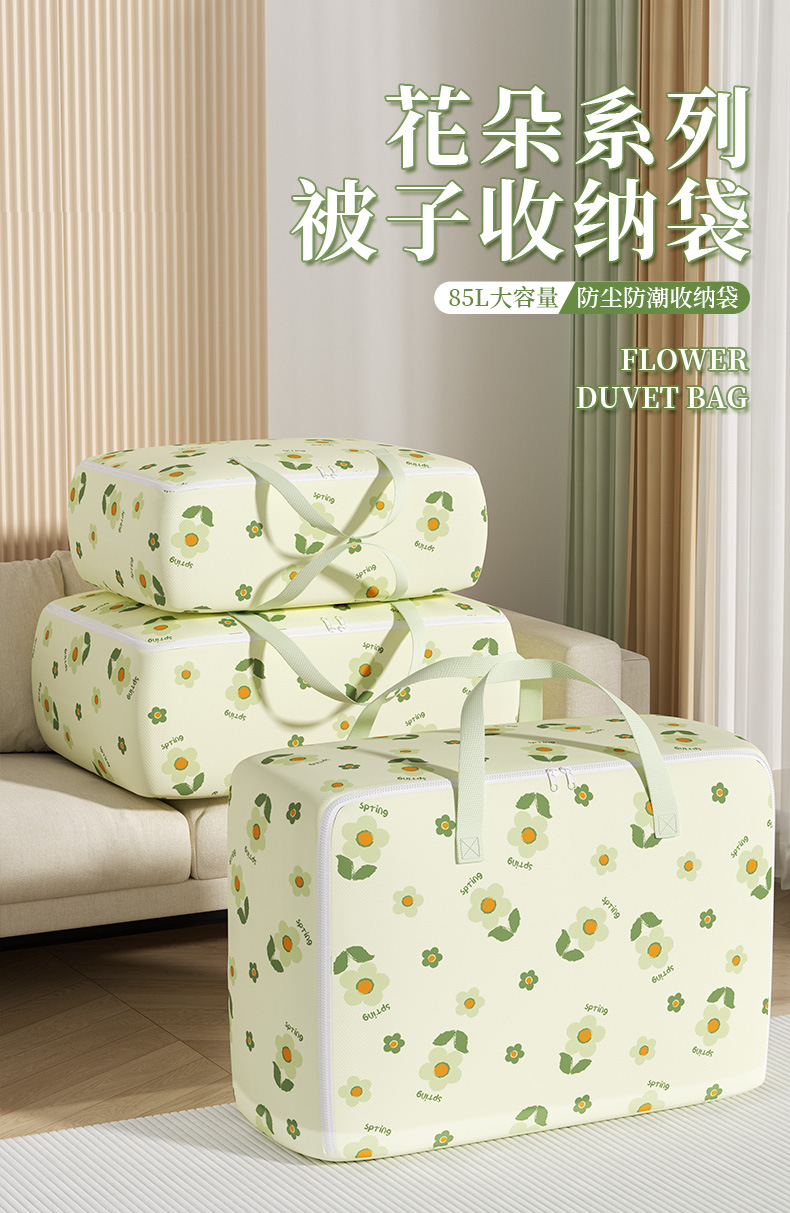 New large-capacity moving packing bags, quilt storage bags, clothes and cotton quilts, luggage sorting bags, waterproof and moisture-proof wholesale pic 3