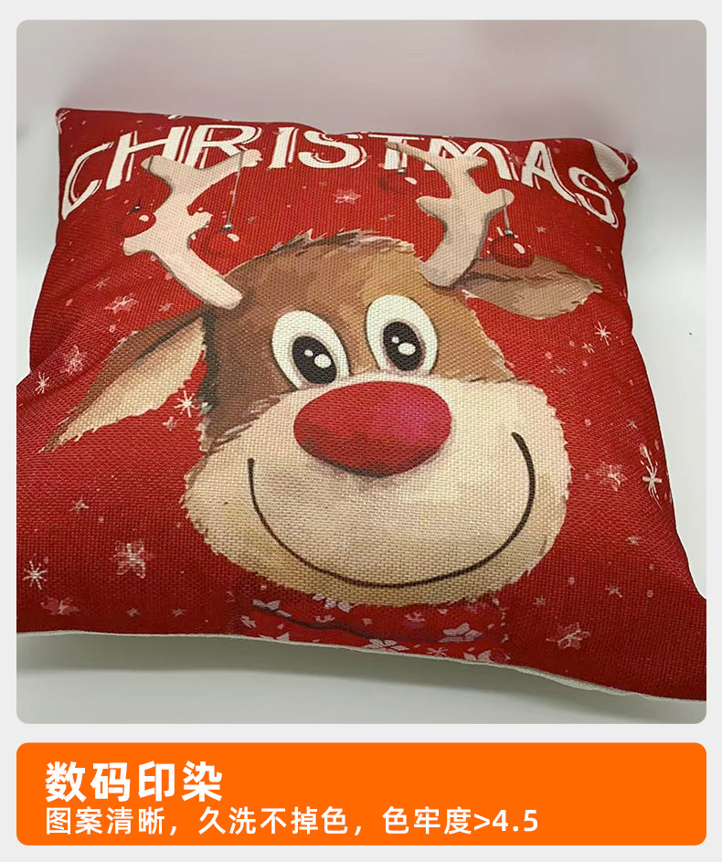 跨境现代简约几何植物印花床头靠枕套侧睡ins风办公室抱枕批发详情15