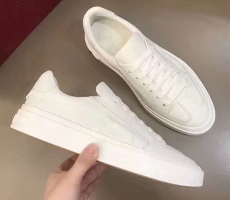 真皮男板鞋欧洲站拼色系带小白鞋平底牛皮防臭黑色时尚休闲单鞋潮详情20