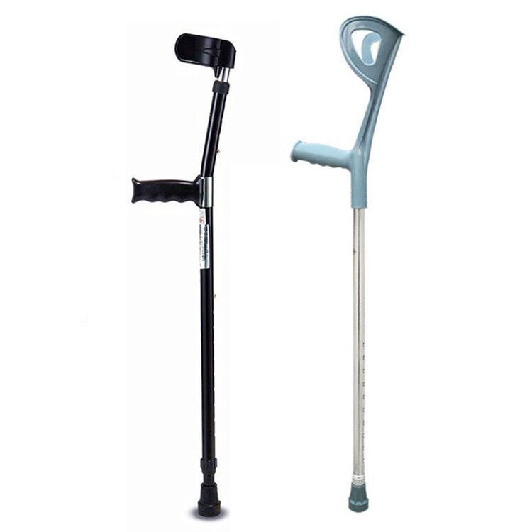 Aluminum alloy adjustable lightweight walking aid elbow crutches, single arm walking sticks, independent armpit walking sticks, ski poles and hiking poles pic 3