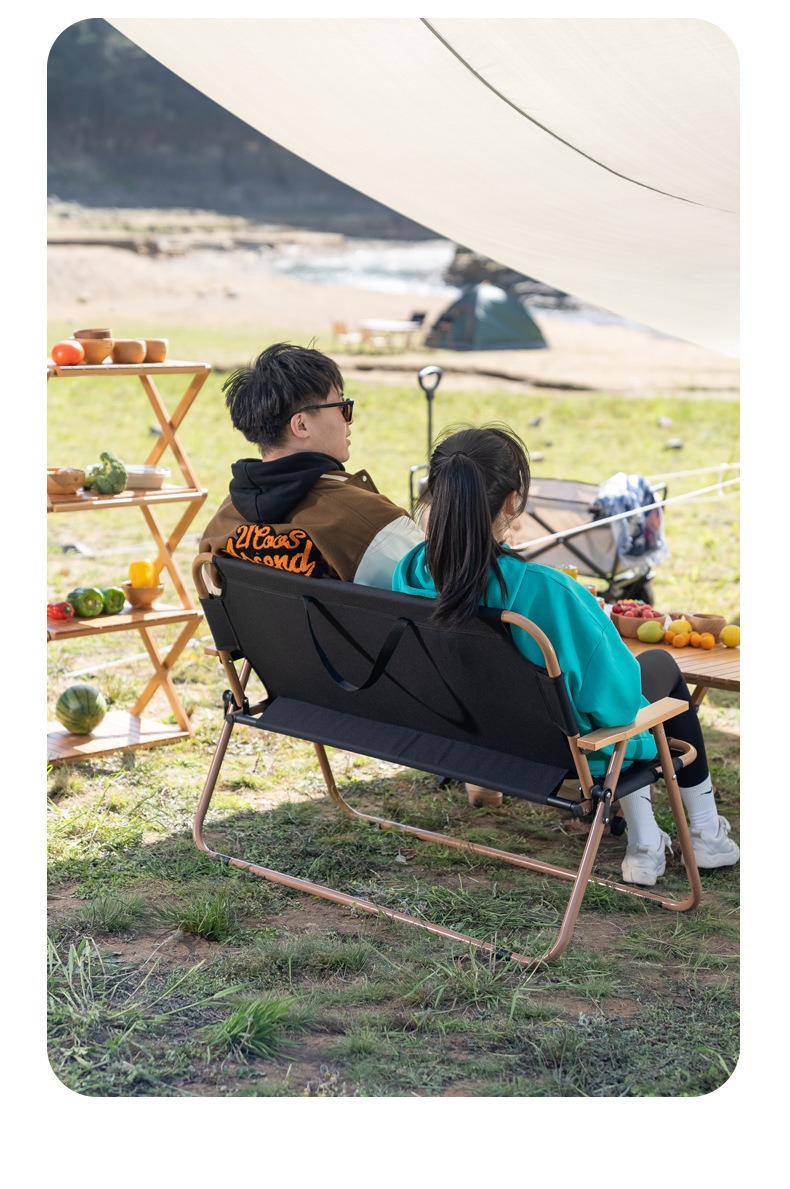 野猪林铝合金克米特椅双人铝合金克米特椅可折叠便携式克米特椅详情16