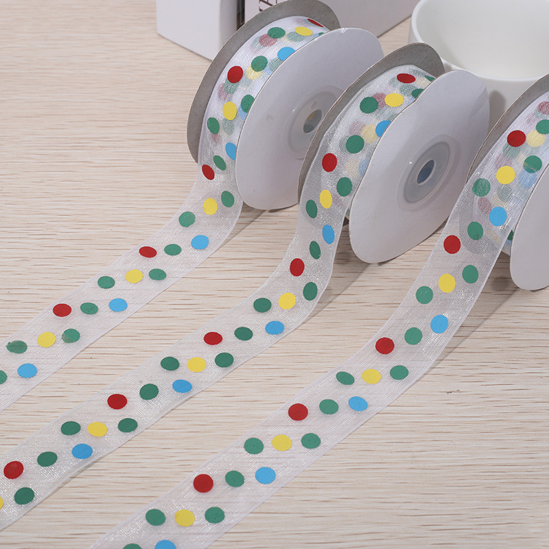 宽边条形纱100码每卷玩具辅料礼品鲜花烘焙包装丝带蝴蝶结头饰装详情7