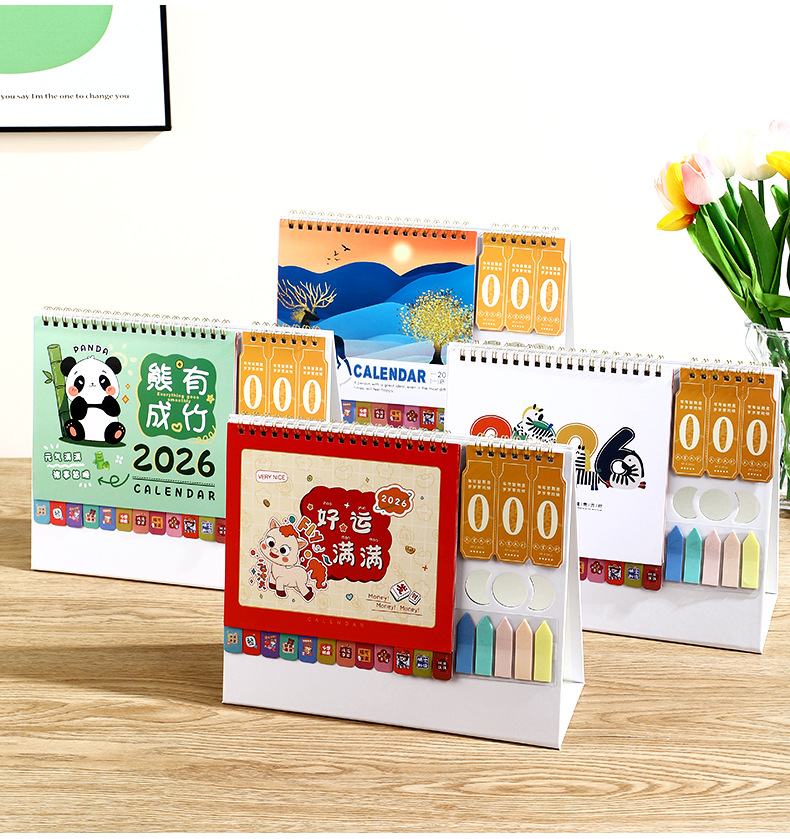 Zhouzhou Calendar 2026 Year of the Horse New Creative Countdown Desk Calendar, Customized business office calendar Factory Direct sales pic 4