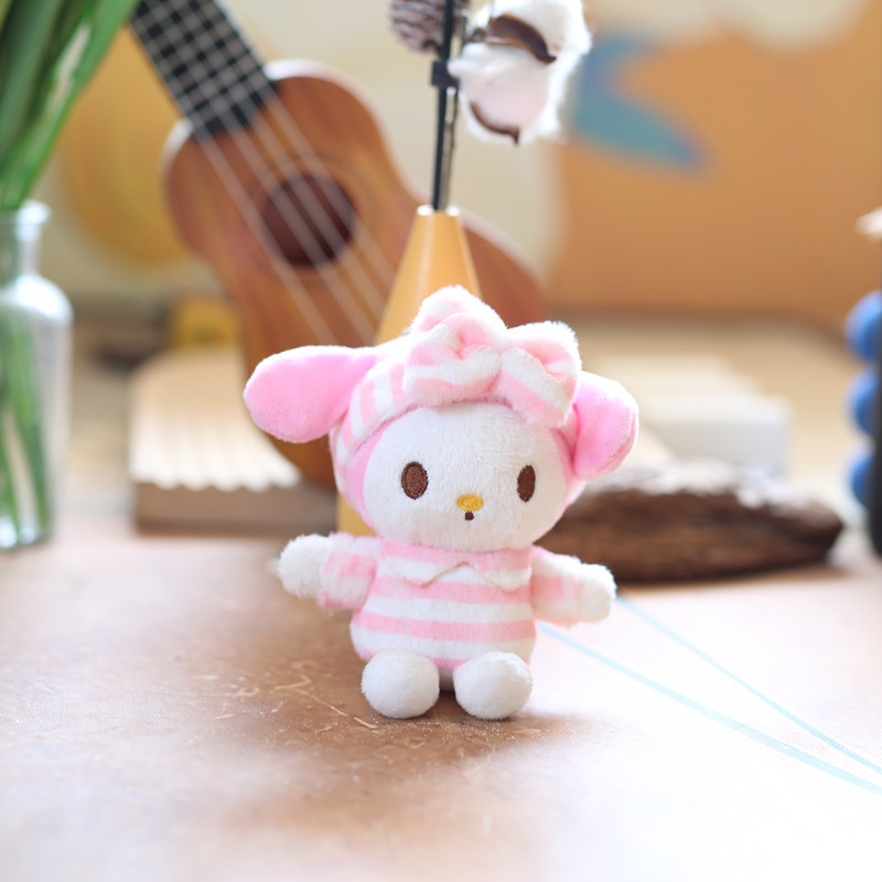网红可爱浴巾三丽鸥库洛米挂件毛绒玩具公仔玉桂狗包包挂饰钥匙扣详情7
