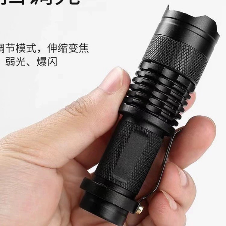 Factory wholesale function anti-aluminum alloy dimming mini USB rechargeable flashlight COB strong light outdoor lighting pic 6