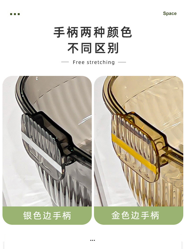 CCKO果蔬沥水篮双层洗菜盆家用洗水果滤水篮大容量洗菜篮子沥水盆详情9
