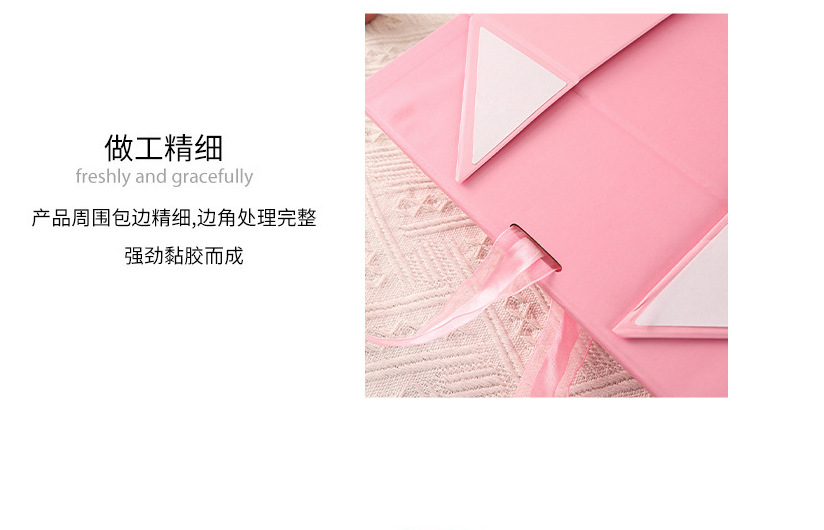 Cross-border best-selling bow gift box, folding gift box, exquisite ribbon flip-top envelope, gift packaging box pic 16