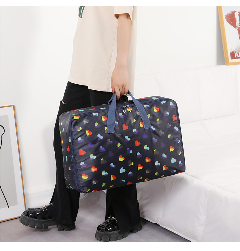 Oxford cloth clothing storage bags, large waterproof quilts, moving student hand luggage bags, home sorting and packing bags pic 21