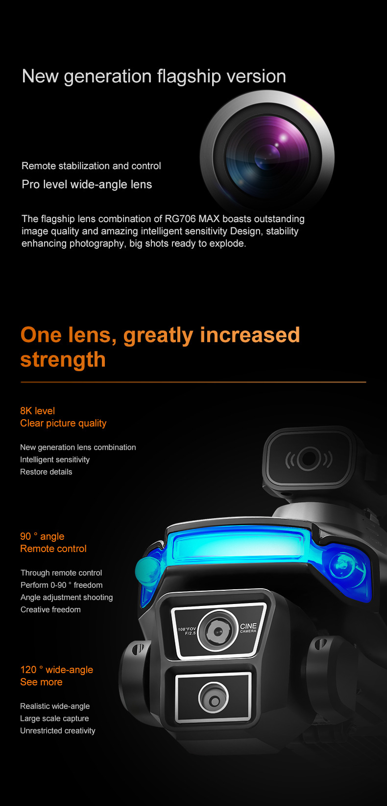 Cross-border 872 drone brushless with 4.5-inch screen remote control GPS obstacle avoidance high-definition aerial photography remote control aircraft pic 5