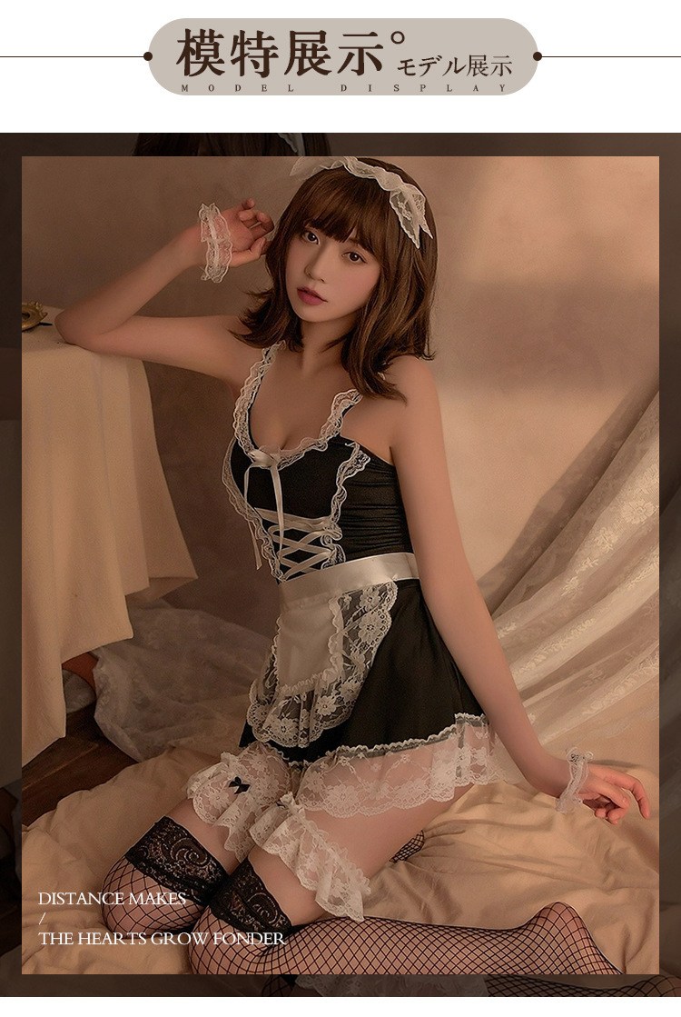 情趣内衣女角色扮演大码女仆装纯欲制服诱惑激情免脱套装一件代发详情9