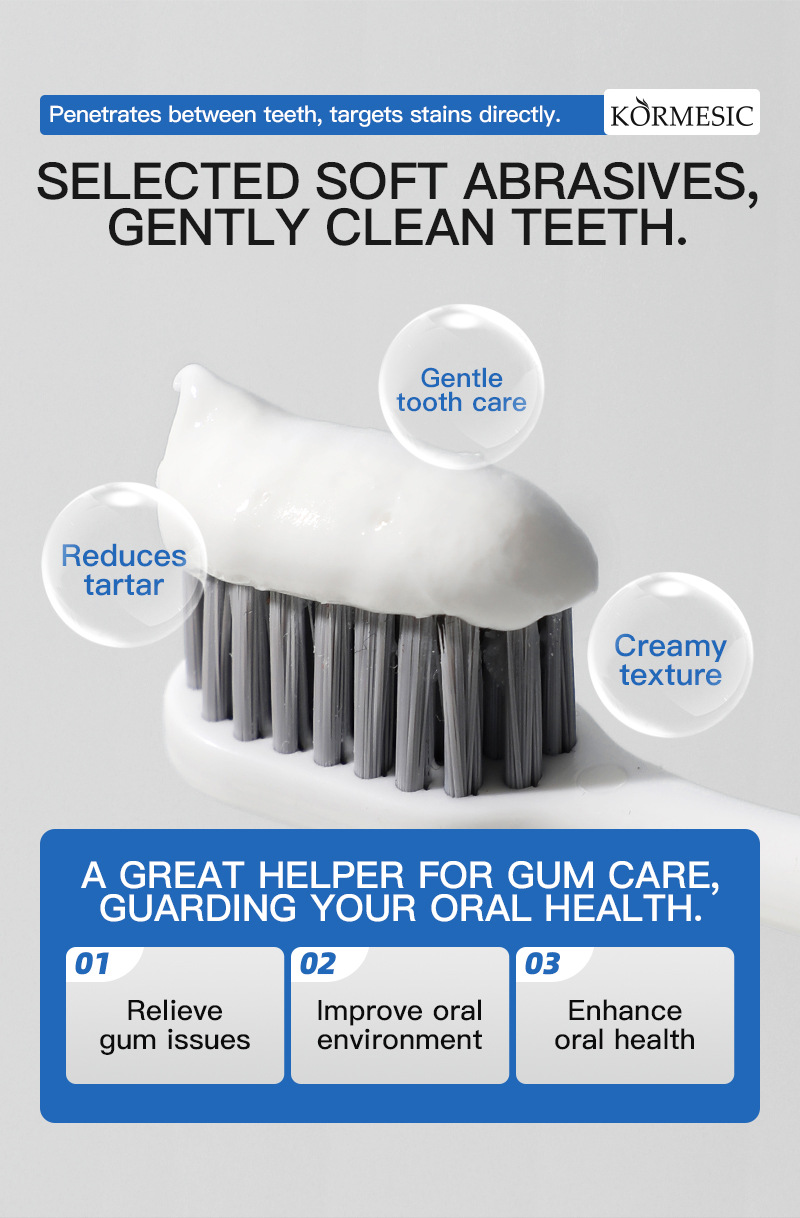 KORMESIC toothpaste全英文清洁口腔清新口气牙膏TikTok热卖详情22