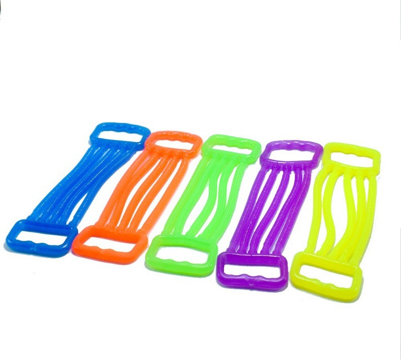 跨境专供儿童拉力器环保软胶弹力解压拉力玩具亚马逊热销厂家批发详情2