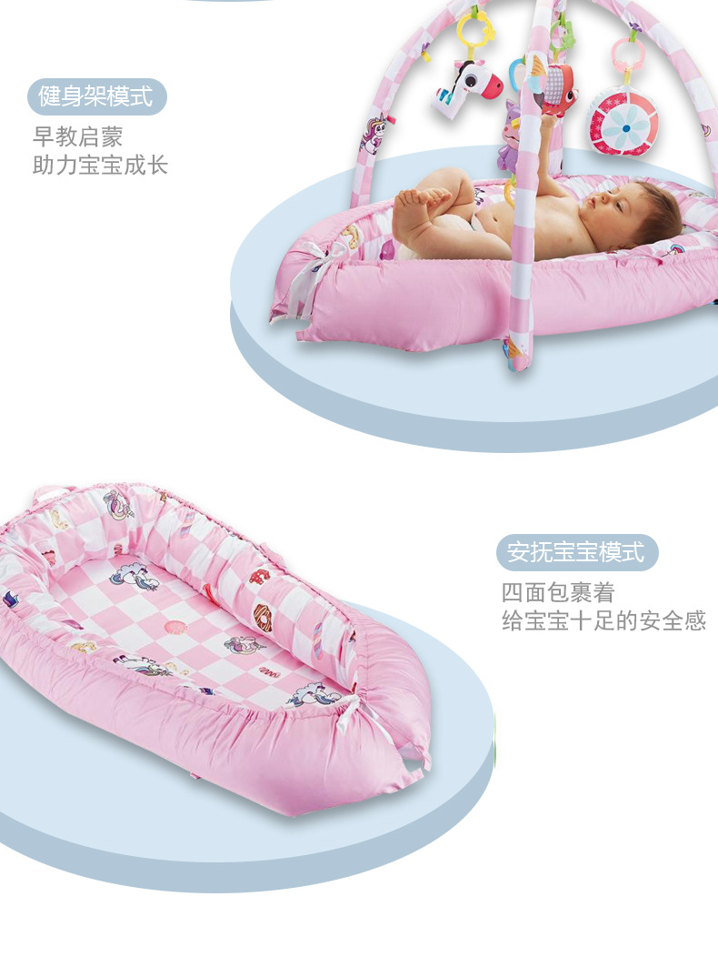 Cross-border best-selling baby multi-functional fitness rack, music game blanket, suitable toys for babies pic 4