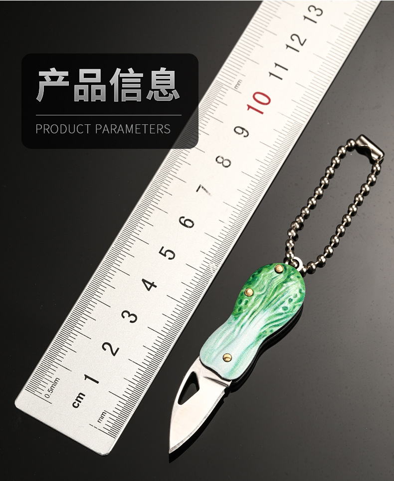 Mini outdoor folding knife, portable folding knife, stainless steel 3D embossed edc portable knife, parcel opening pocket knife pic 15