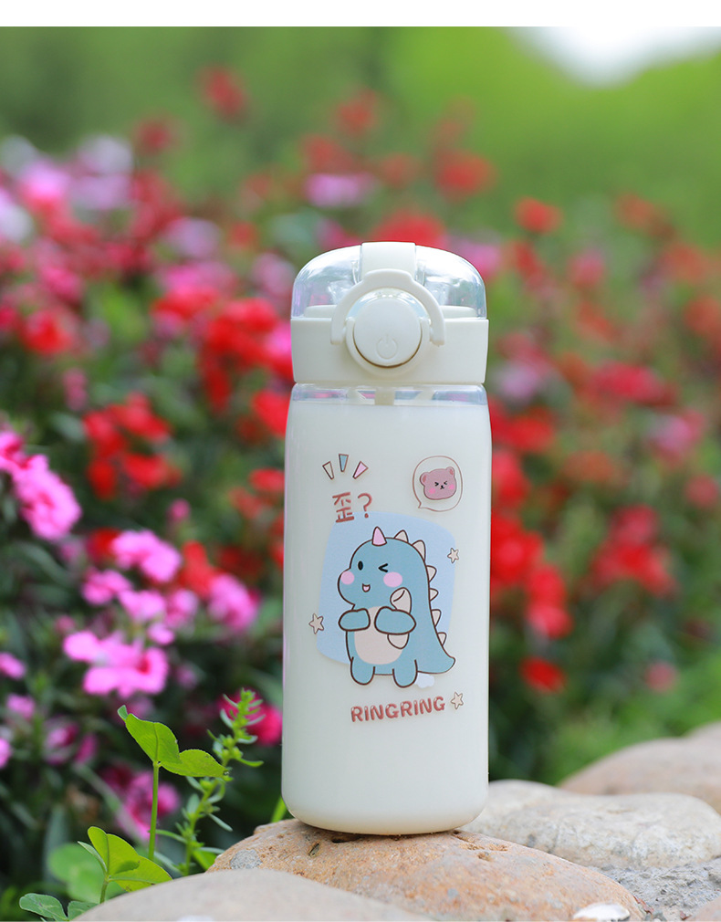 可爱高颜值塑料水杯儿童便携弹跳吸管学生户外运动随手杯日用百货详情13
