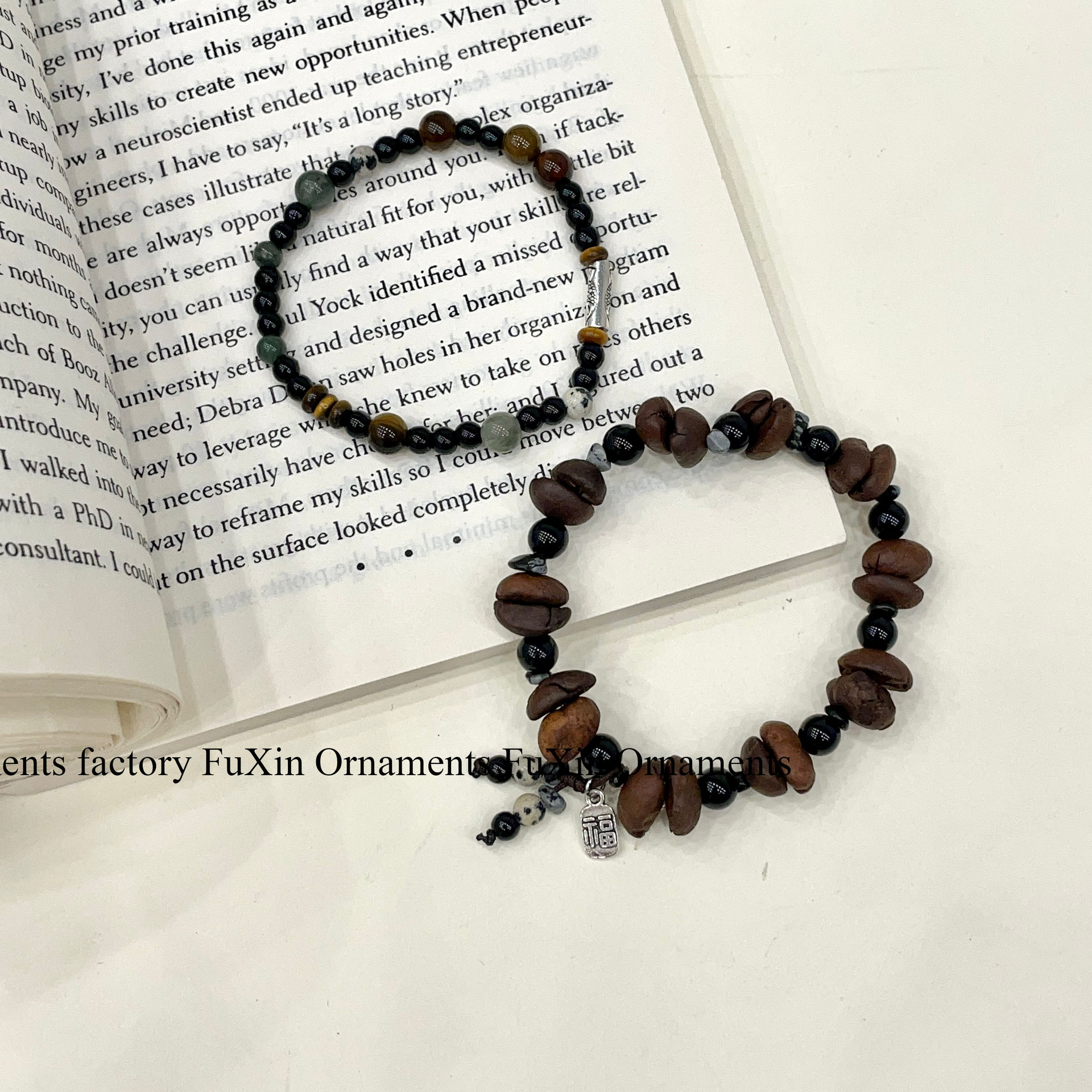 The new unique coffee bean bracelet features a niche and versatile design, a retro style for both men and women, and a new Chinese style for best friends and couples pic 17