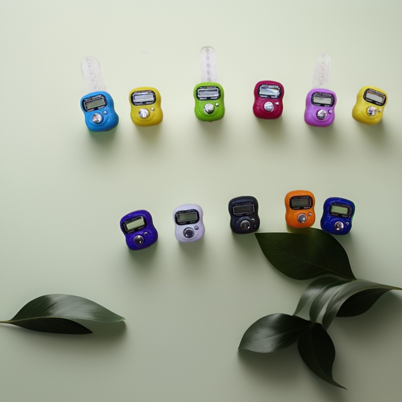 LED manual ring counter 1040 card insert mini luminous counter, 18 colors to choose from, factory direct sales pic 22