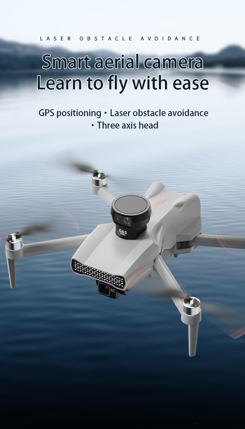 Cross-border unmanned aerial vehicle three-axis gimbal GPS positioning automatic return, brushless high-definition aerial photography, laser obstacle avoidance remote control screen pic 19