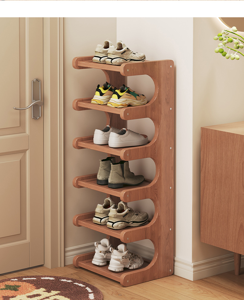 Simple shoe rack, starting from one piece. Narrow corner corner multi-layer storage rack. Space-saving shoe cabinet at the entrance door pic 10