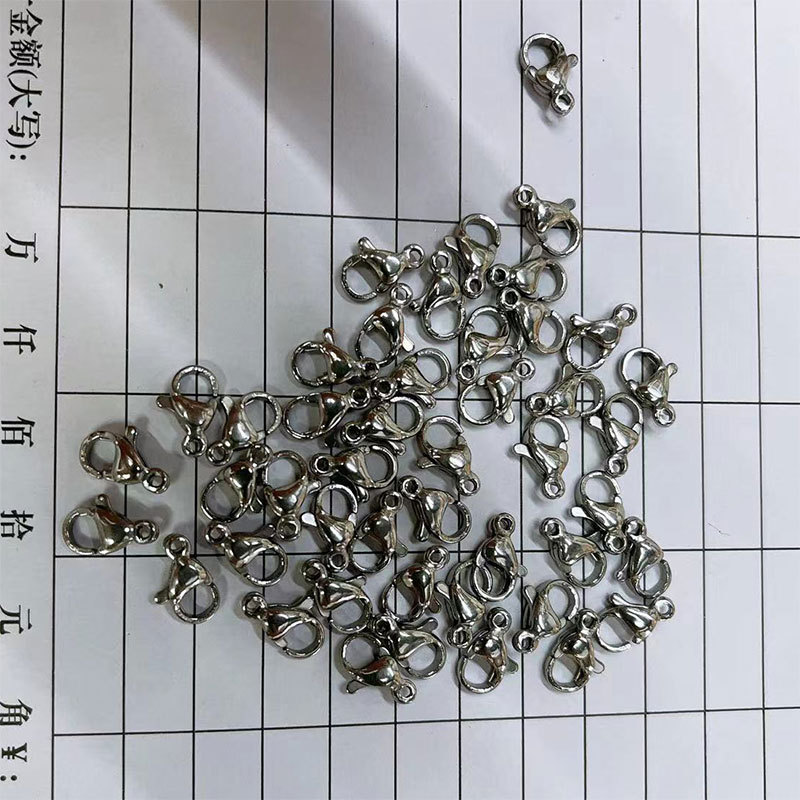 diy stainless steel lobster clasp jewelry accessories, titanium steel polished bright necklace bracelet connecting clasp, key bag clasp wholesale pic 4