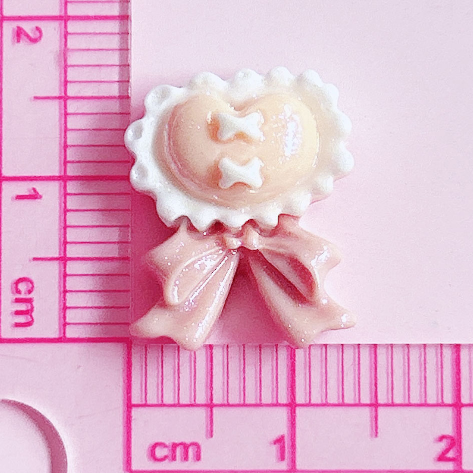 Special heart-shaped tie, bow, shiny accessory, hair accessory, diy cream phone case, handcrafted creative sticker pic 13