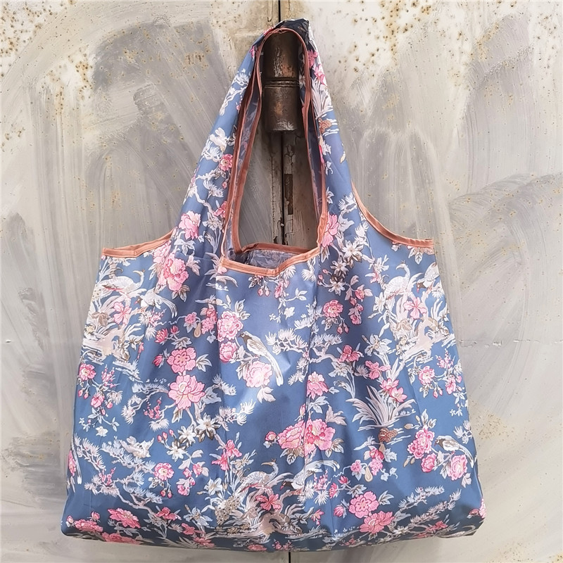 超大号卡通日本折叠环保购物袋防水尼龙买菜包收纳包米奇头手提袋详情22