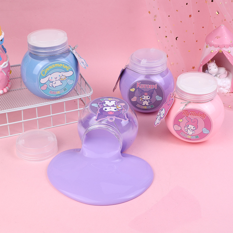Venta al por mayor sanrio familia tonelada tonelada barril burbuja fina fango gran barril color fango sedoso lindo no pegajoso mano niños juguetes pic 4