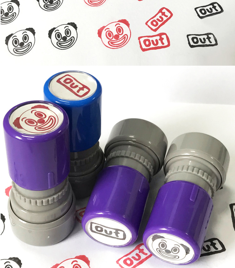 小丑跑男同款OUT光敏章 趣味表情包创意搞笑图案制作 小圆章 热卖详情4