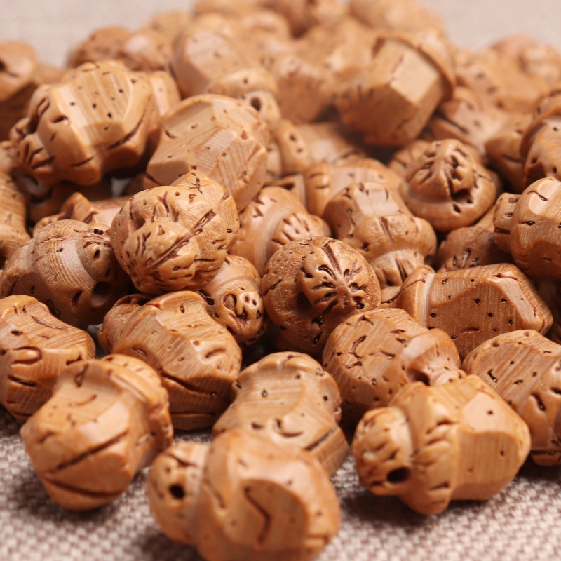 玲珑阁桃核 龙纹桃核 diy桃篮子 花边桃蓝摇篮桃篮儿童手链详情13