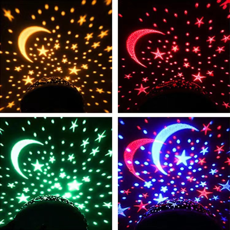 Mini starry sky projection lamp, projector, seven-color rotating night light, starry sky table lamp, foreign trade supply head factory pic 12