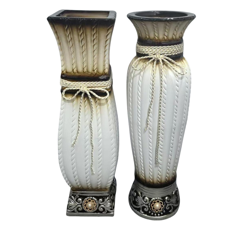 60cm花瓶厂家批发陶瓷花瓶欧式客厅摆饰绢花工艺落地大小花瓶详情34