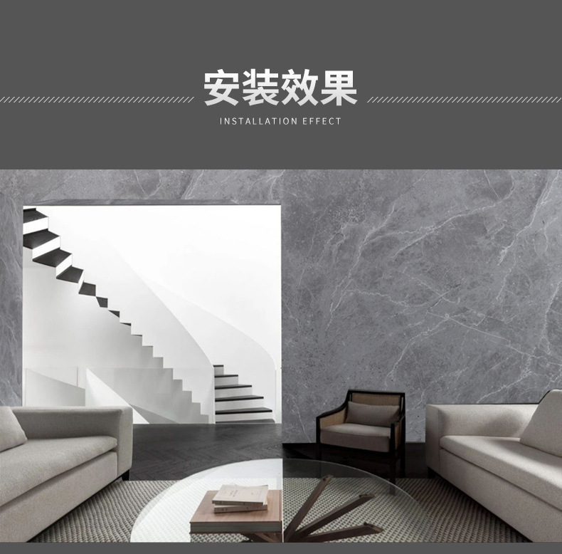 uv board imitation marble high-gloss wall panel, PVC decorative panel, waterproof and flame-retardant, hotel project, stone plastic UV board for export pic 15