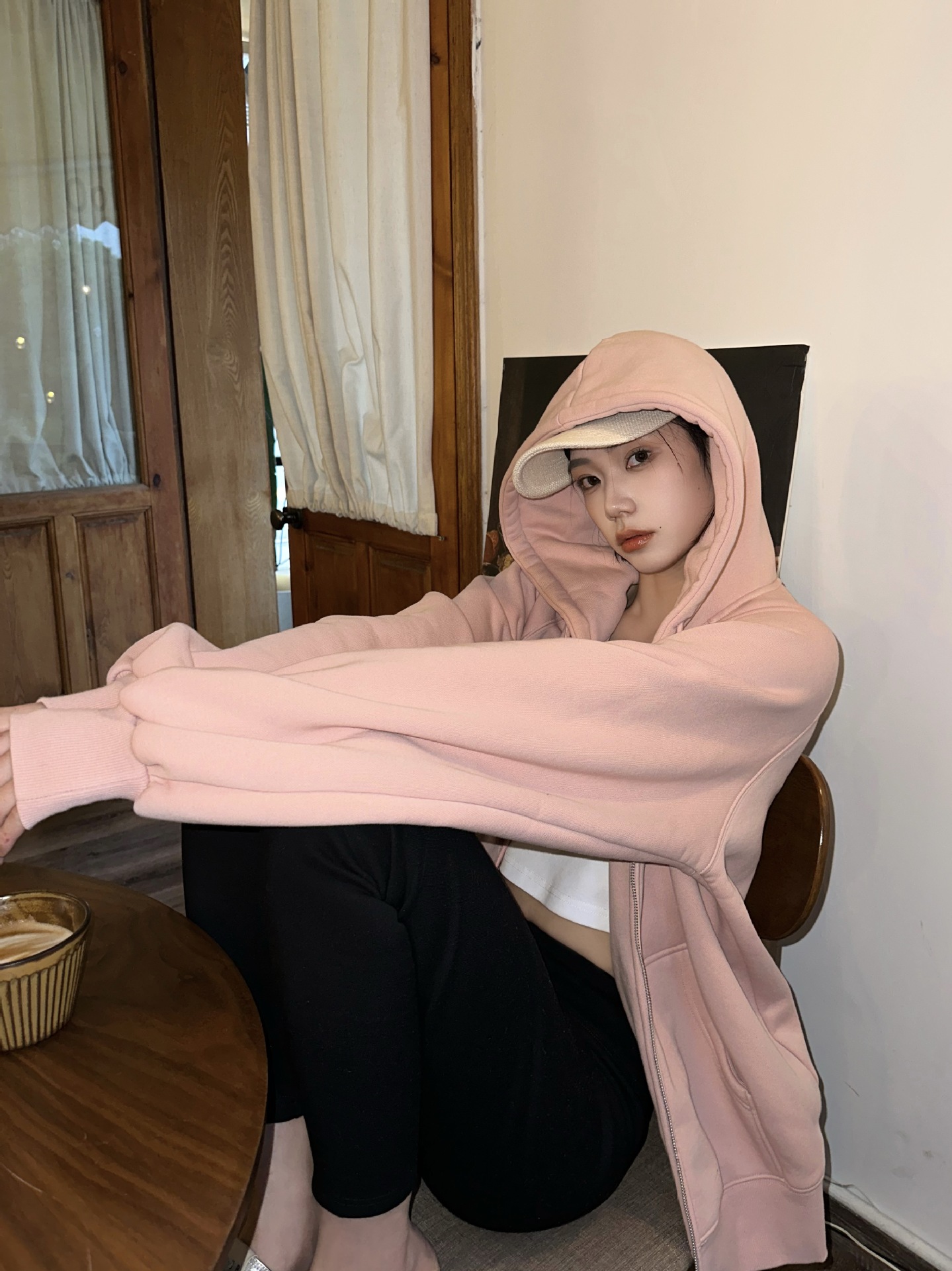 鸿衫重磅卫衣女高级感欧版卫衣开衫春秋宽松显瘦情侣连帽卫衣外套详情41