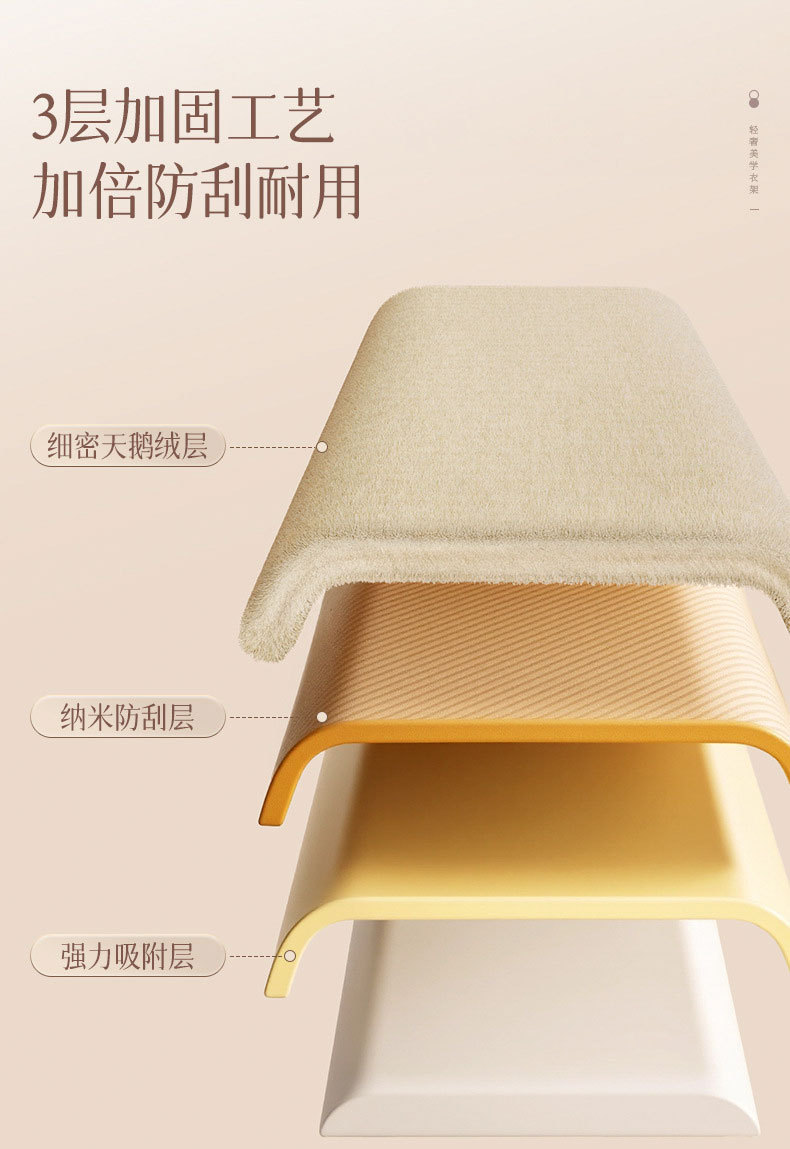 植绒裤架多功能换季挂裤子衣架家用无痕防滑省空间晾晒裤挂架神器 pic 9